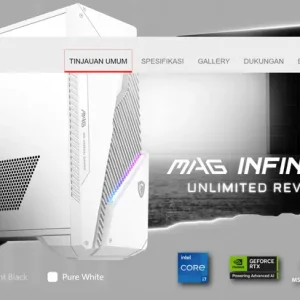 Personal Komputer MSI MAG Infinite S3 14th AI Desktop